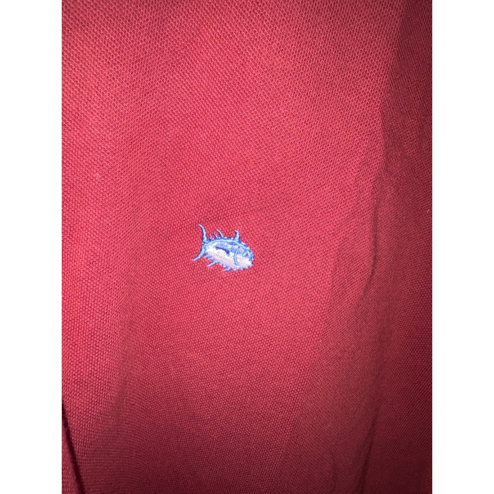 Southern Tide Polo Shirt Men Garnet SC Gamecocks Skipjack Size Large - Picture 2 of 6